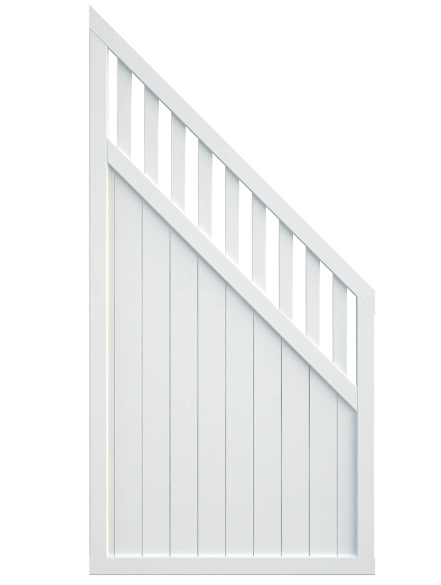 Aitaelementti Palmako Elke 3 180/90x90 cm valkoinen 5 kpl/pkt