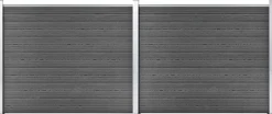 Aitapaneelisarja WPC 353x146 cm musta