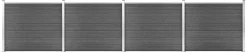 Aitapaneelisarja WPC 699x146 cm musta