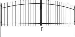 Aitaportti keihäskärjillä 400x150cm
