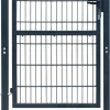 Aitaportti yksiovinen antrasiitin harmaa 106x210cm