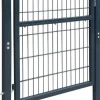 Aitaportti yksiovinen antrasiitin harmaa 106x230cm