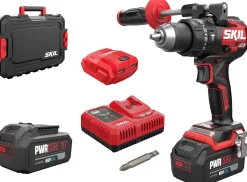 Akkuiskuporakone Skil 3085 HB XP Pro 20V 2x4,0 Ah akuilla + salkku