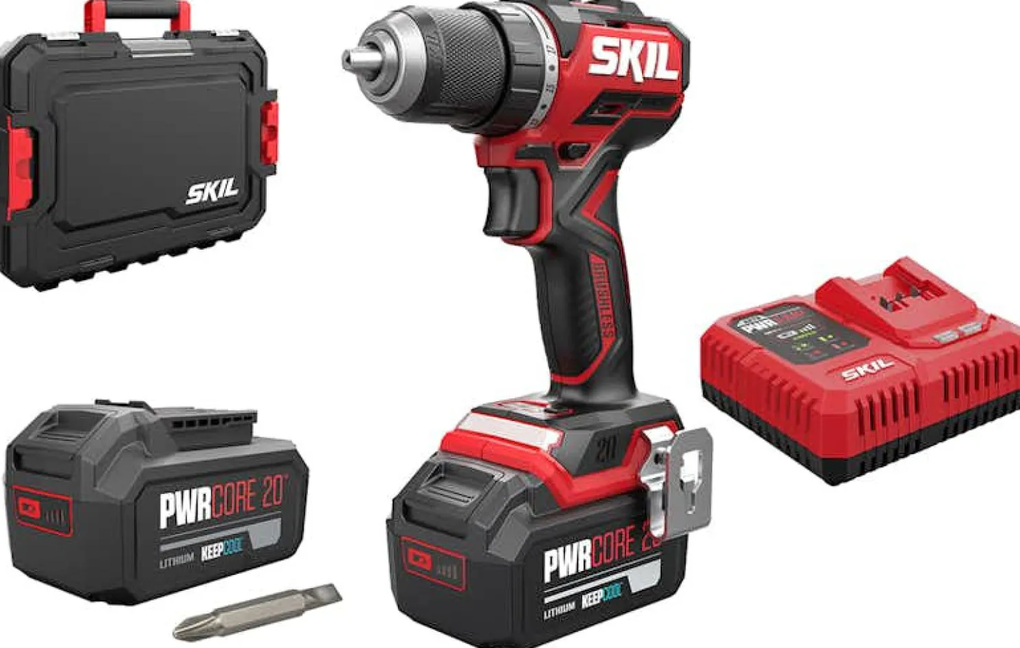 Akkuporakone Skil 3065 HB XP Pro 20V 2x4,0 Ah akuilla + salkku