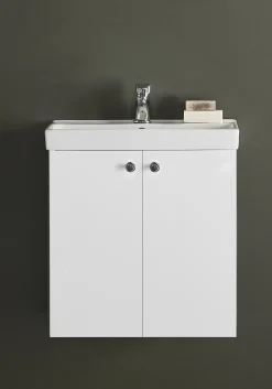 Allaskaappi altaalla Hafa Neat, 560x550mm, 2 ovea, valkoinen