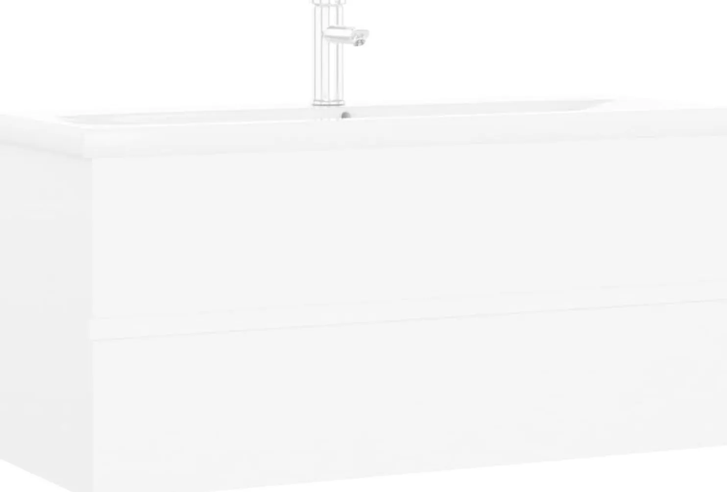Allaskaappi altaalla, 100x38,5x45 cm, valkoinen