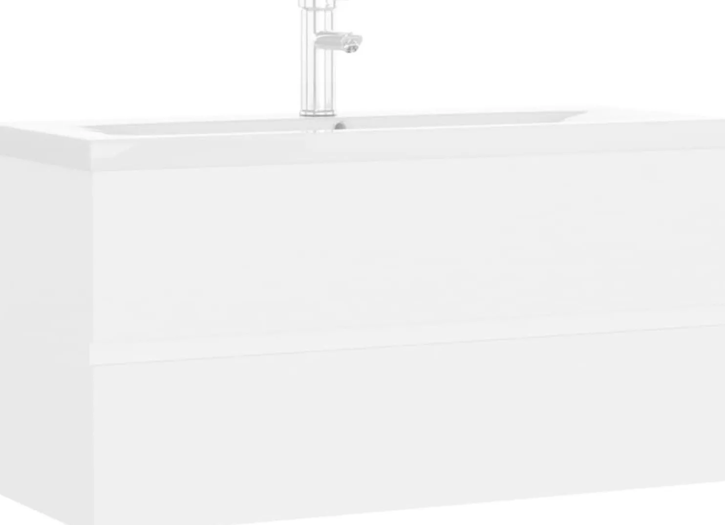 Allaskaappi altaalla, 90x38,5x45 cm, valkoinen