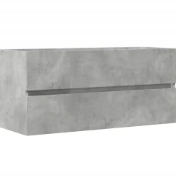 Allaskaappi betoninharmaa 100x38,5x45 cm lastulevy (56251)