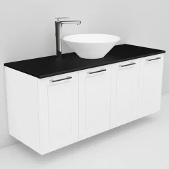 Allaskaappi ja Loop-allas Noro Flexline 126 1200 mm musta taso eri värejä