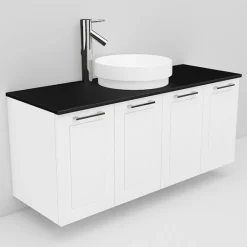 Allaskaappi ja Peak-allas Noro Flexline 127 1200 mm musta taso eri värejä