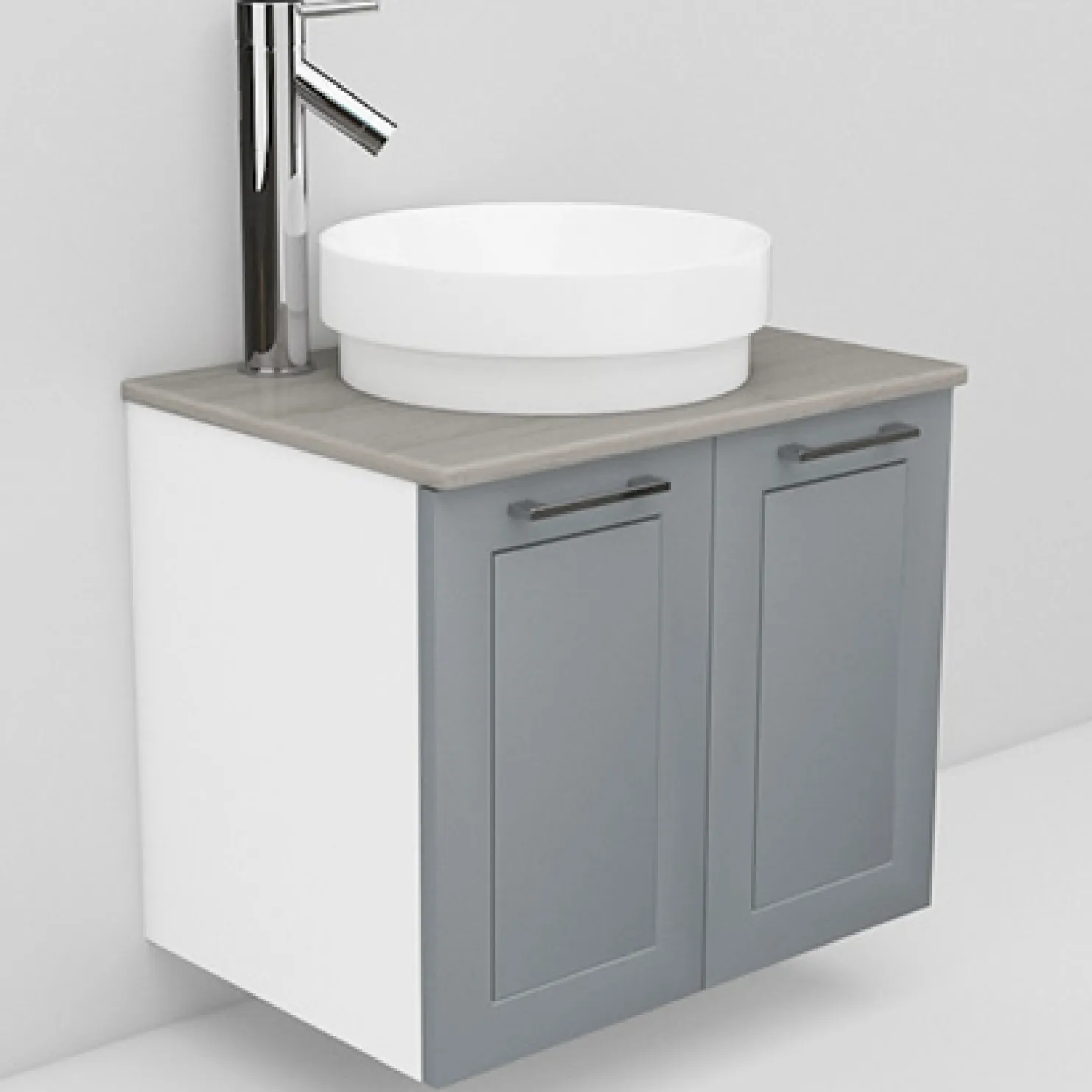 Allaskaappi ja Peak-allas Noro Flexline 4 600 mm marmoritaso eri värejä