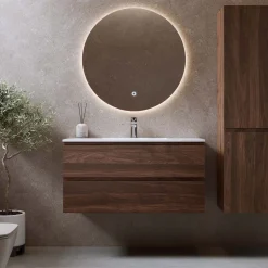 Allaskaappi pesualtaalla Bathlife Eufori, pähkinä, eri kokoja