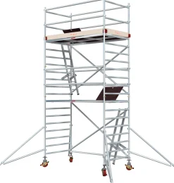 Alumiiniteline Tikli Jumbo 9900-4P, tasokorkeus 4.5m, 250x135cm