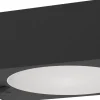 Aurinkokennoseinävalaisin tunnistimella Eglo Darfano, IP54, 4000K, alas, musta