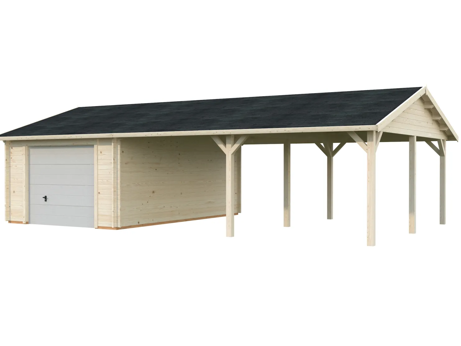 Autotalli Palmako Roger, nosto-ovella, 19,0+33,2 m2 FR44-9757