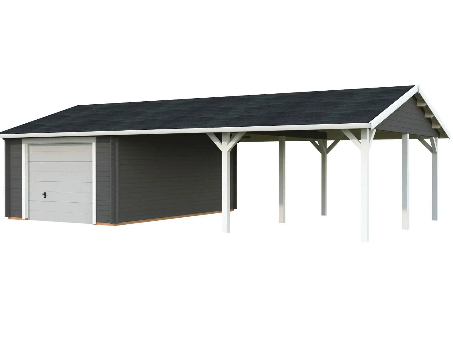 Autotalli Palmako Roger, nosto-ovella, 19,0+33,2 m2 FR44-9757