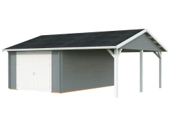 Autotalli Palmako Roger, puuovilla, 19,0+16,2 m2 FR44-6757-2