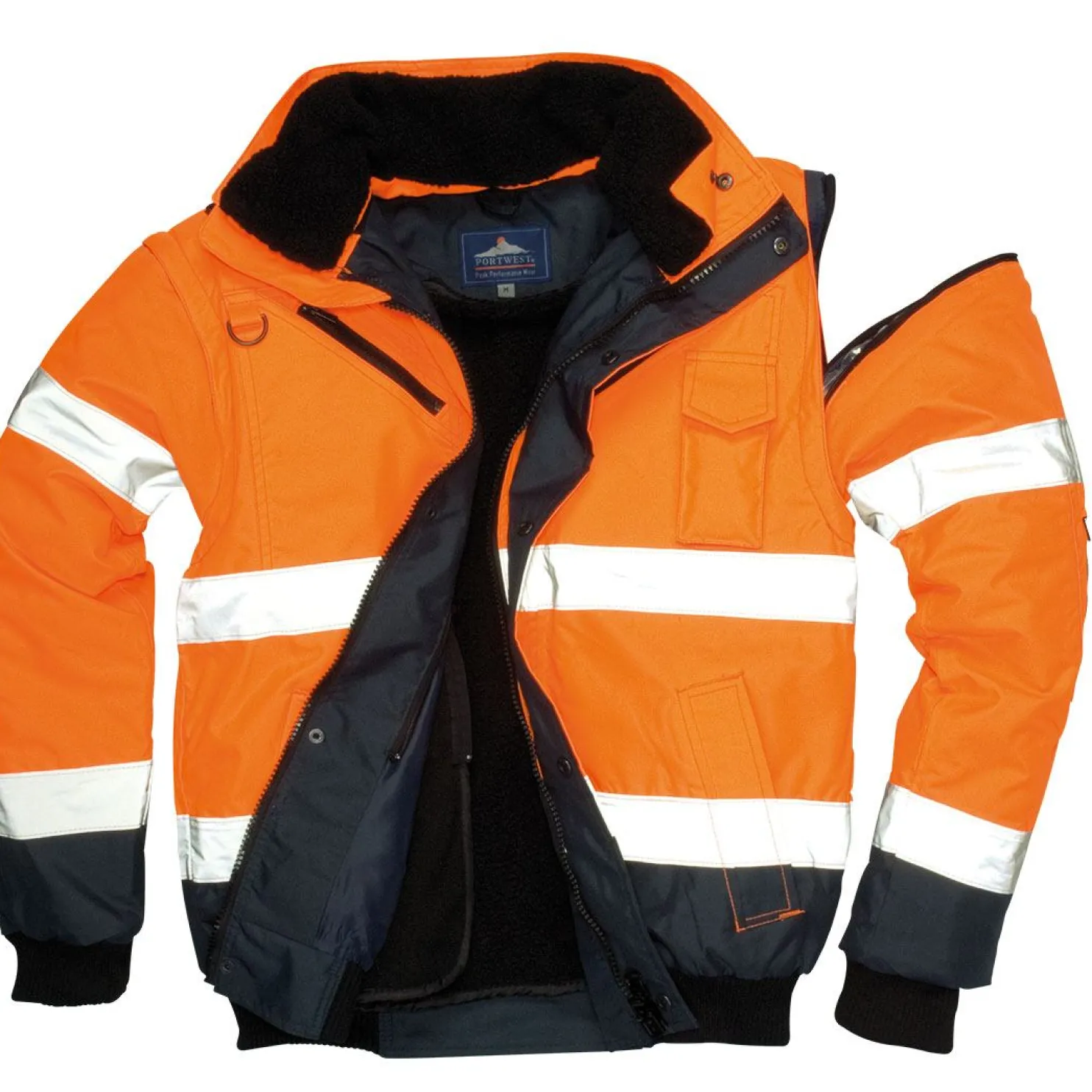 Bombertakki Portwest C465 Hi-Vis 300D oranssi/sininen