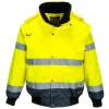 Bombertakki Portwest C465 Hi-Vis 300D keltainen/tummansininen