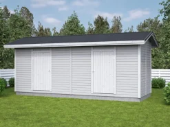 Elementtivarasto Timburg E8 6040x2140 mm 12.9 m² puuvalmis
