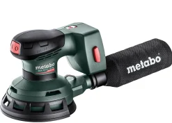 Epäkeskohiomakone Metabo SXA 18 LTX 125 BL 18V tukialustalla 125mm ilman akkua ja laturia Metaboxissa