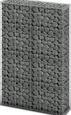 Gabion/kivikori kansilla galvanoitu vaijeri 150x100x30cm