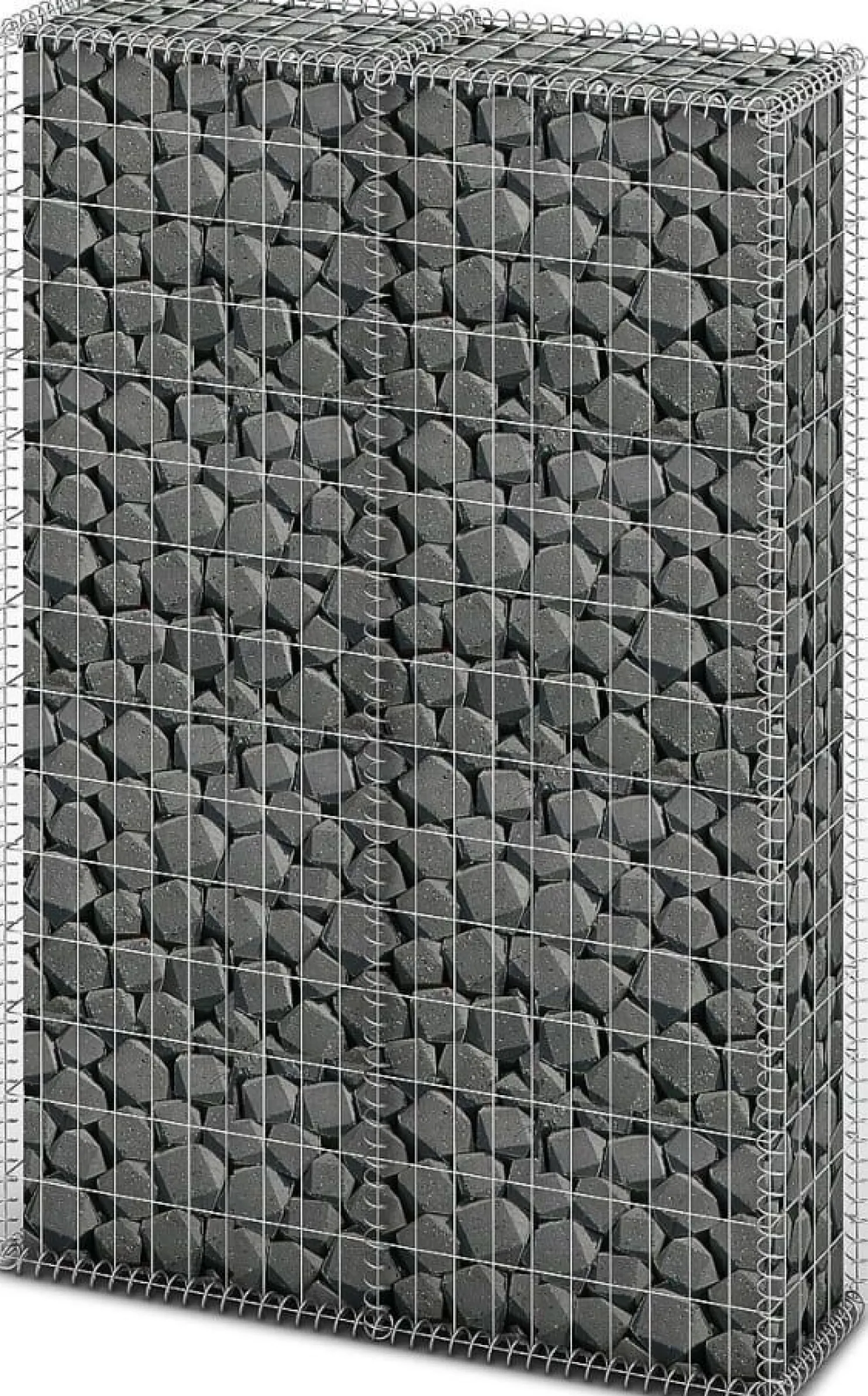 Gabion/kivikori kansilla galvanoitu vaijeri 150x100x30cm