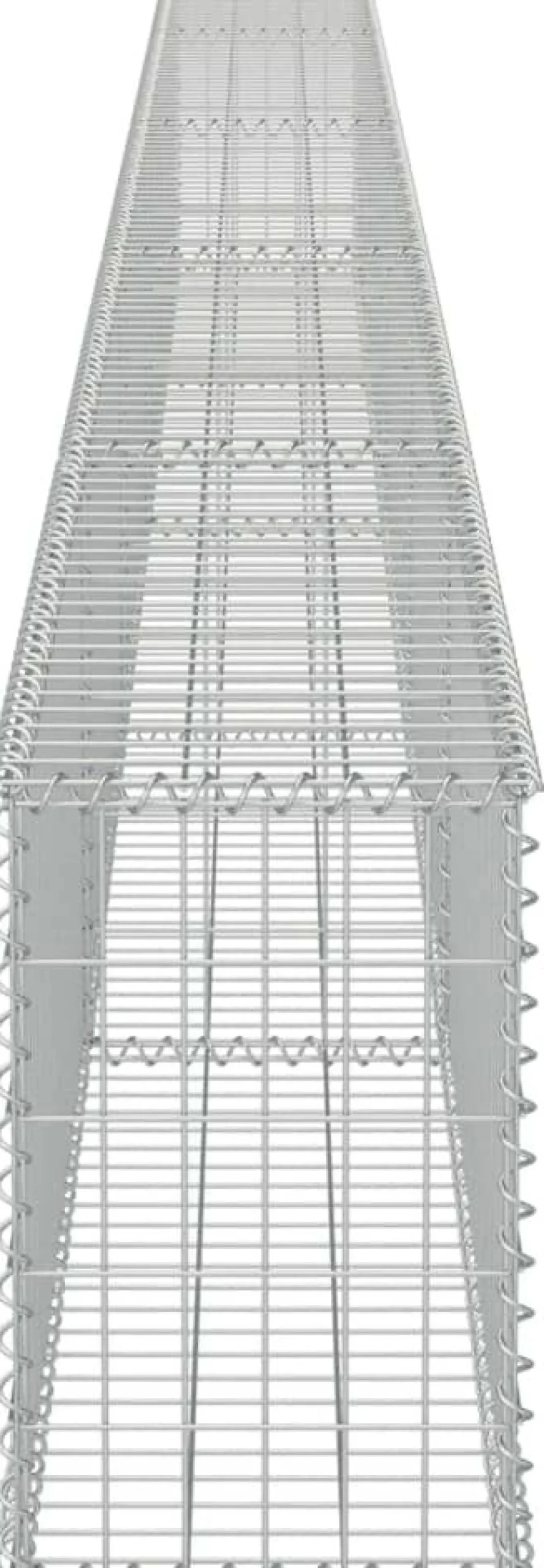 Gabion-kivikori kansilla galvanoitu teräs 600x30x50cm