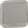 Hakuvalollinen painikemekanismi Legrand Plexo 1 NO 10 A IP55, harmaa
