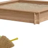 Hiekkalaatikko Nordic Play 150x150cm lehtikuusi sis, 240kg hiekkaa