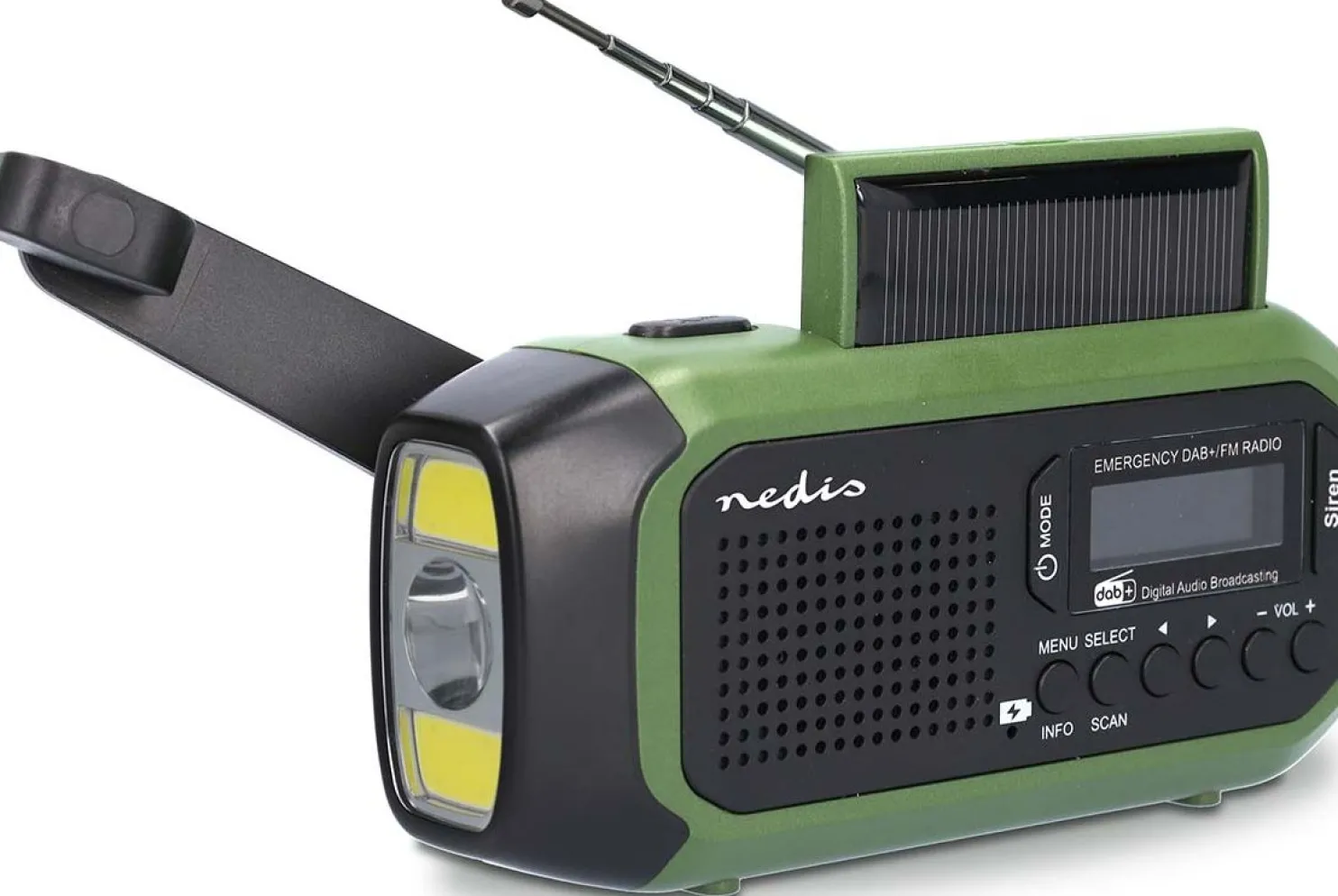 Hätäradio Nedis RDDBCR2000GN DAB+/FM