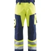 Huomiohousut Blåkläder 1566 Highvis huomiokeltainen/sininen