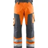 Huomiohousut Blåkläder 1566 Highvis huomio-oranssi/harmaa
