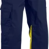 Huomiohousut Blåkläder 1564 Highvis sininen/keltainen