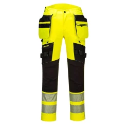 Huomiohousut Portwest DX442 Hi-Vis Stretch keltainen/musta