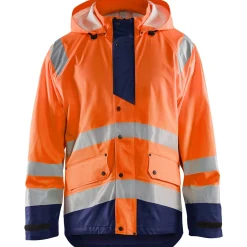 Huomiosadetakki Blåkläder 4327 Highvis huomio-oranssi/sininen