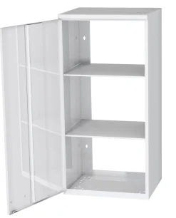 Hyllykaappi Polaria 400x850x350 mm yläkaappi vasenkätinen 2 hyllyä valkoinen