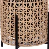 Istutuslaatikko Home4You WICKER jalustalla 39x39xK42 cm, vaaleanruskea