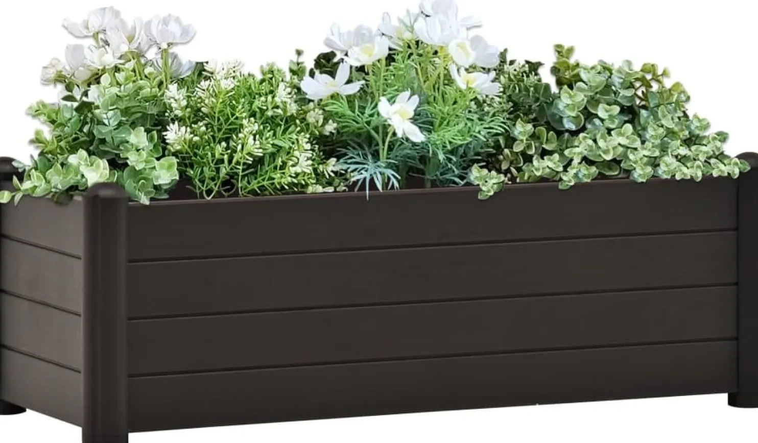 Istutuslaatikko pp antrasiitti 100x43x35 cm