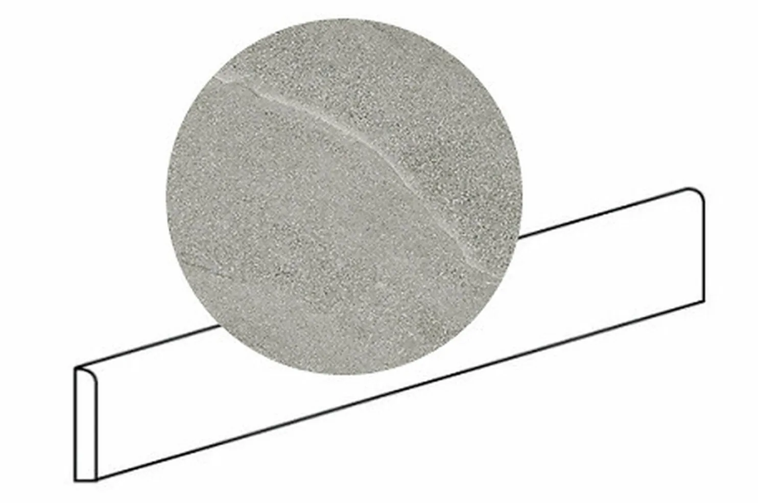 Jalkalista Pukkila Landstone, matta, tasapintainen, 7x60cm