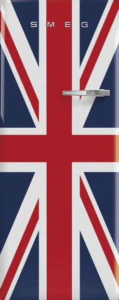 Jääkaappi pakastelokerolla Smeg Retro FAB28-DUJ5 Union Jack 60cm, 244/26 l