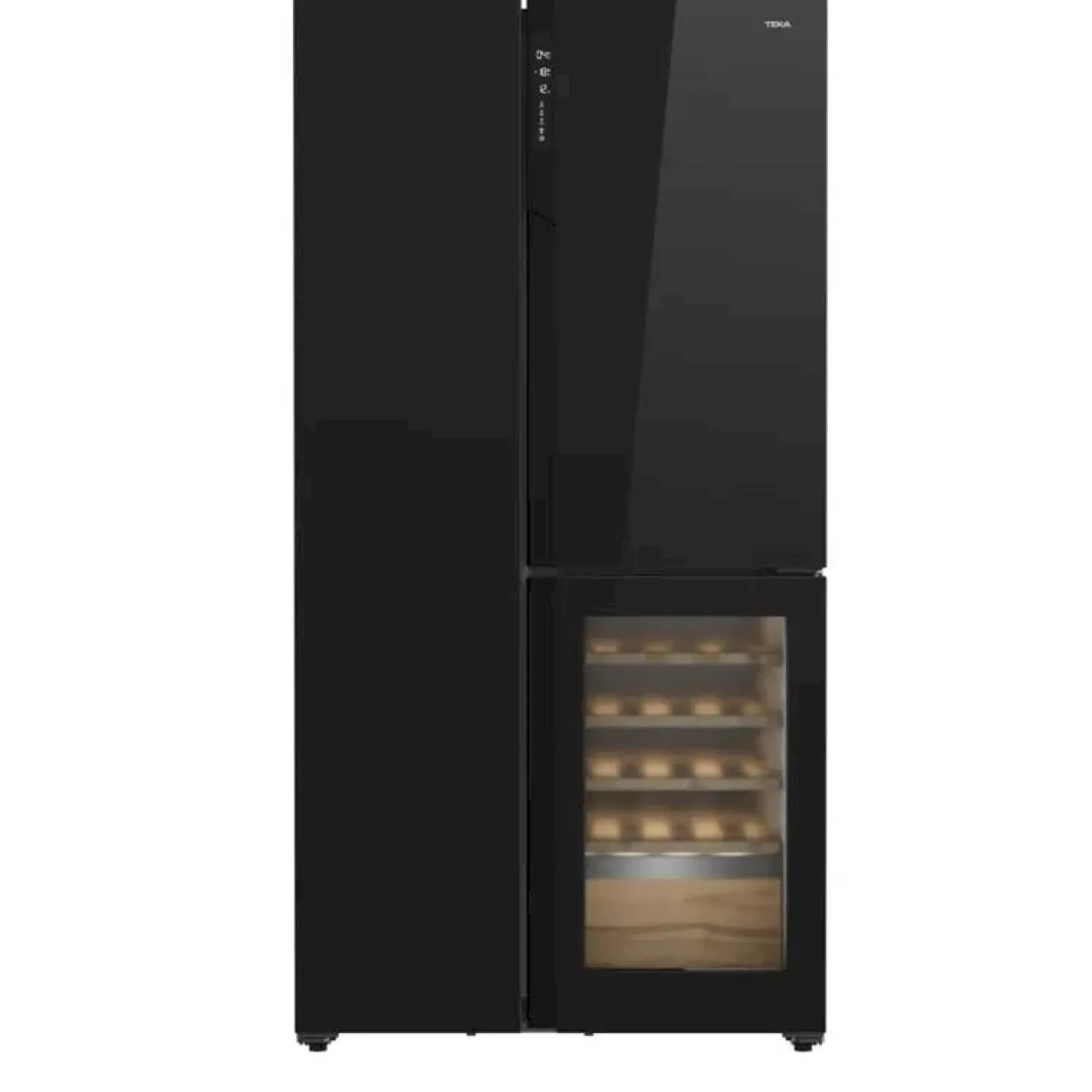 Jääkaappipakastin Teka RLF85950 Side by Side French Door, 334/214 l, integroitu viinikaappi, 92cm, musta