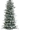 Joulukuusi Nordic Winter, kapea PE/PVC, lumella ja valoilla, luokka A, 180x86cm