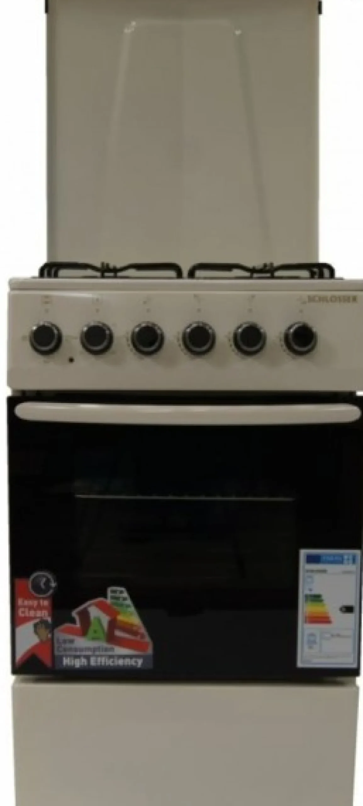 Kaasuliesi Schlosser FS5406MAZC sähköuunilla, 50cm, beige