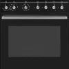 Kaasuliesi Smeg CX61GMBL, musta, 60cm