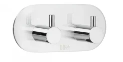 Kaksoiskoukku Beslagsboden Design 1102 tarrakiinnitteinen