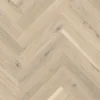 Kalanruotoparketti Boen Oak Pale White Vivo, mattalakattu, harjattu