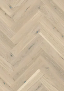 Kalanruotoparketti Boen Oak Pale White Vivo, mattalakattu, harjattu
