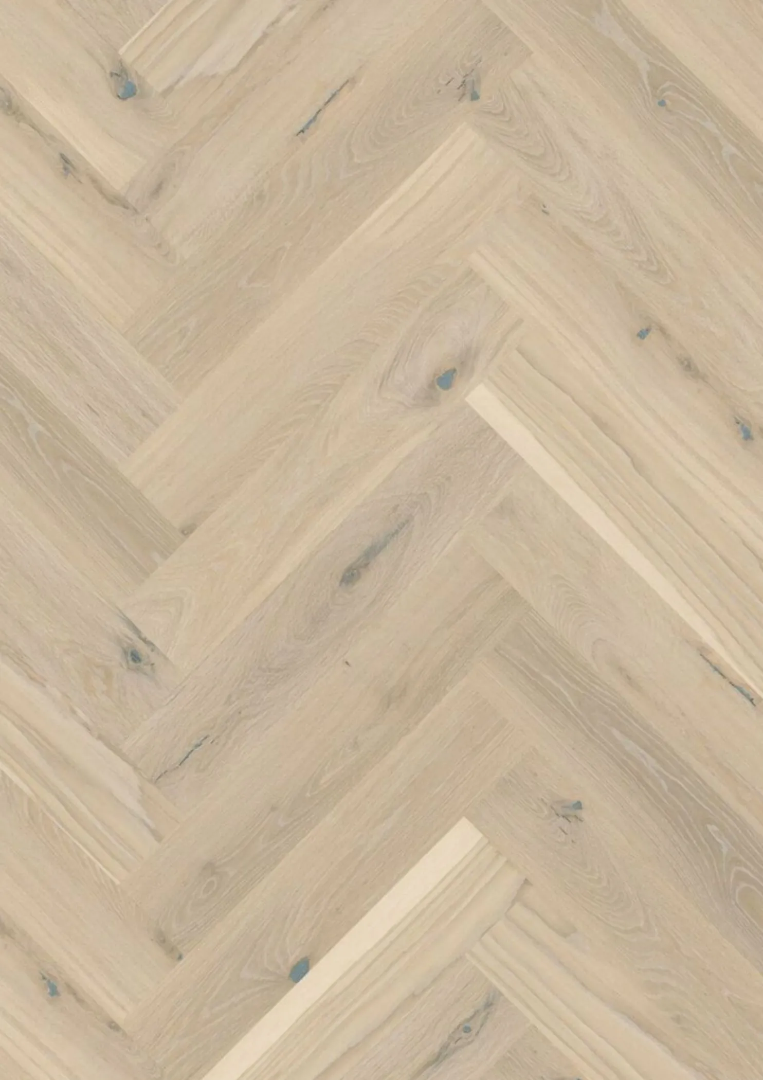 Kalanruotoparketti Boen Oak Pale White Vivo, mattalakattu, harjattu