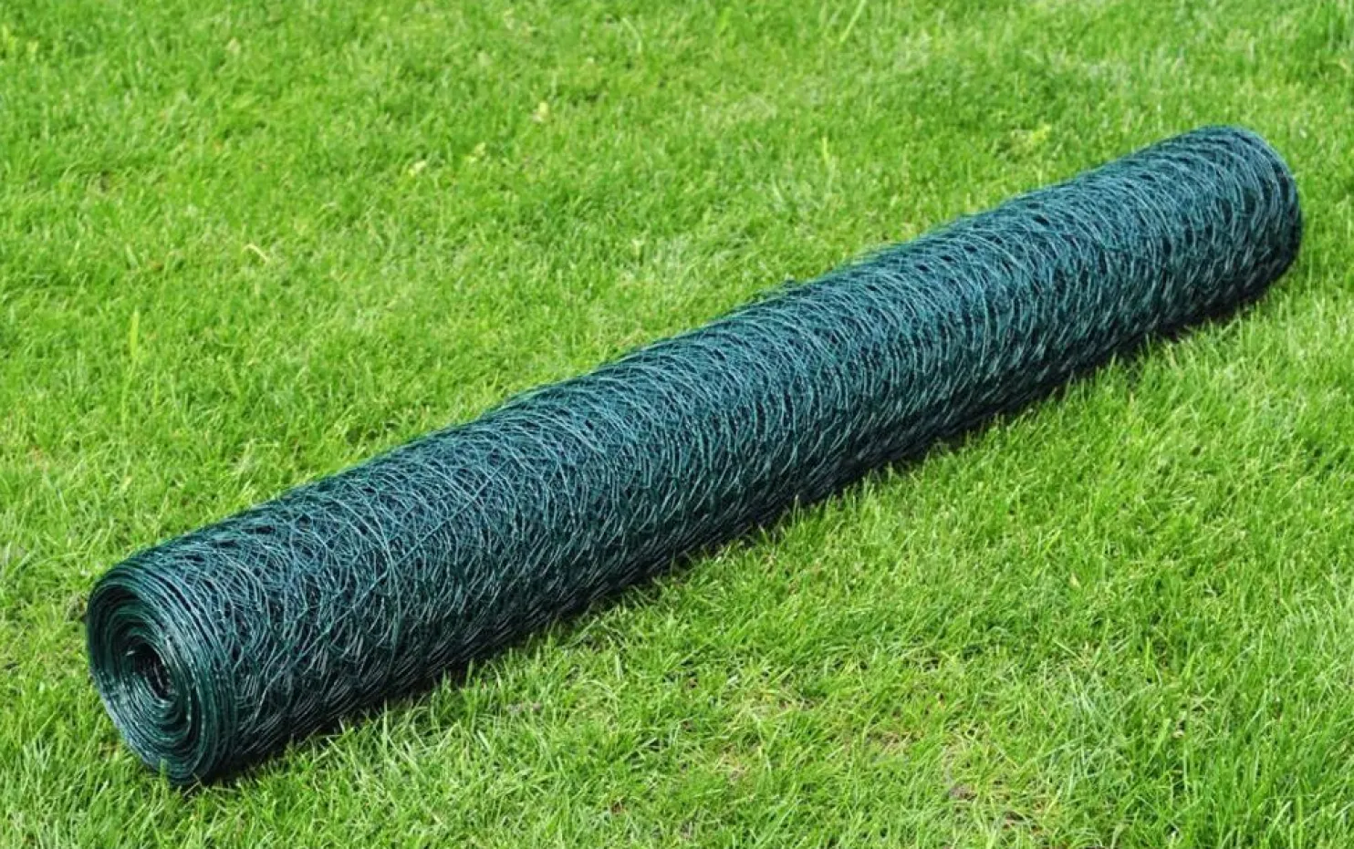 Kanaverkko galvanoitu PVC pinnoitteella silmäkoko 25mm 25x0.5m vihreä